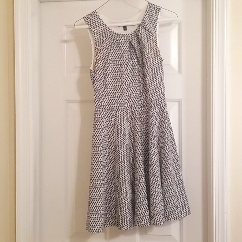 Black and white mini dress
